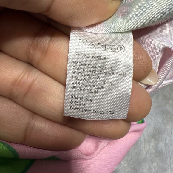 Tipsy Elves Men’s Swim Trunks XXL Pink Dinosaur Print Board Shorts Funny Retro - Picture 8 of 8